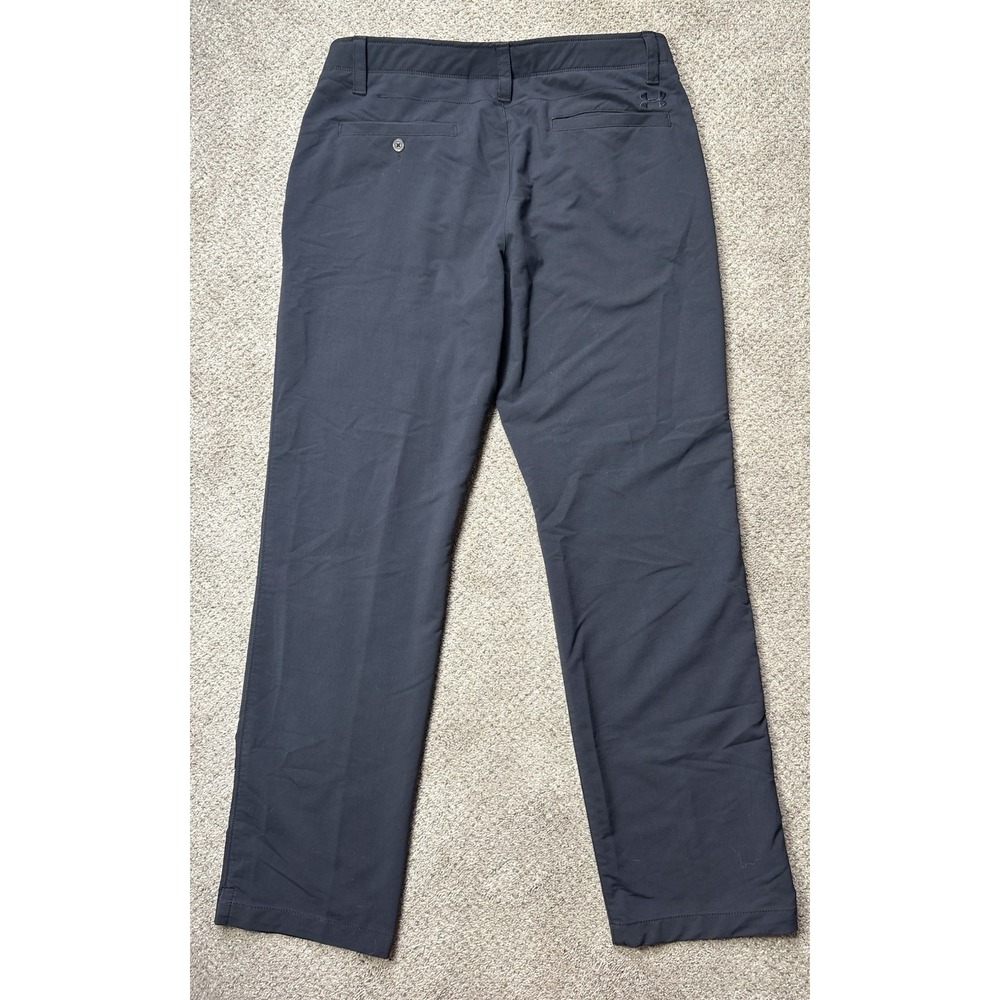 Under Armour Pants Mens 36x32 Performance Golf Activewear Stretch Chino Gray - Picture 3 of 7